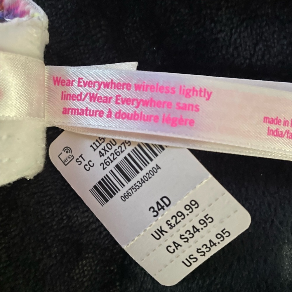 Pink Wireless Bra - Picture 2 of 2